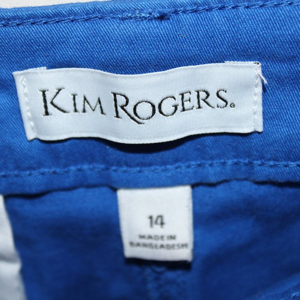 Kim Rogers Bermuda Shorts, Blue Size 14